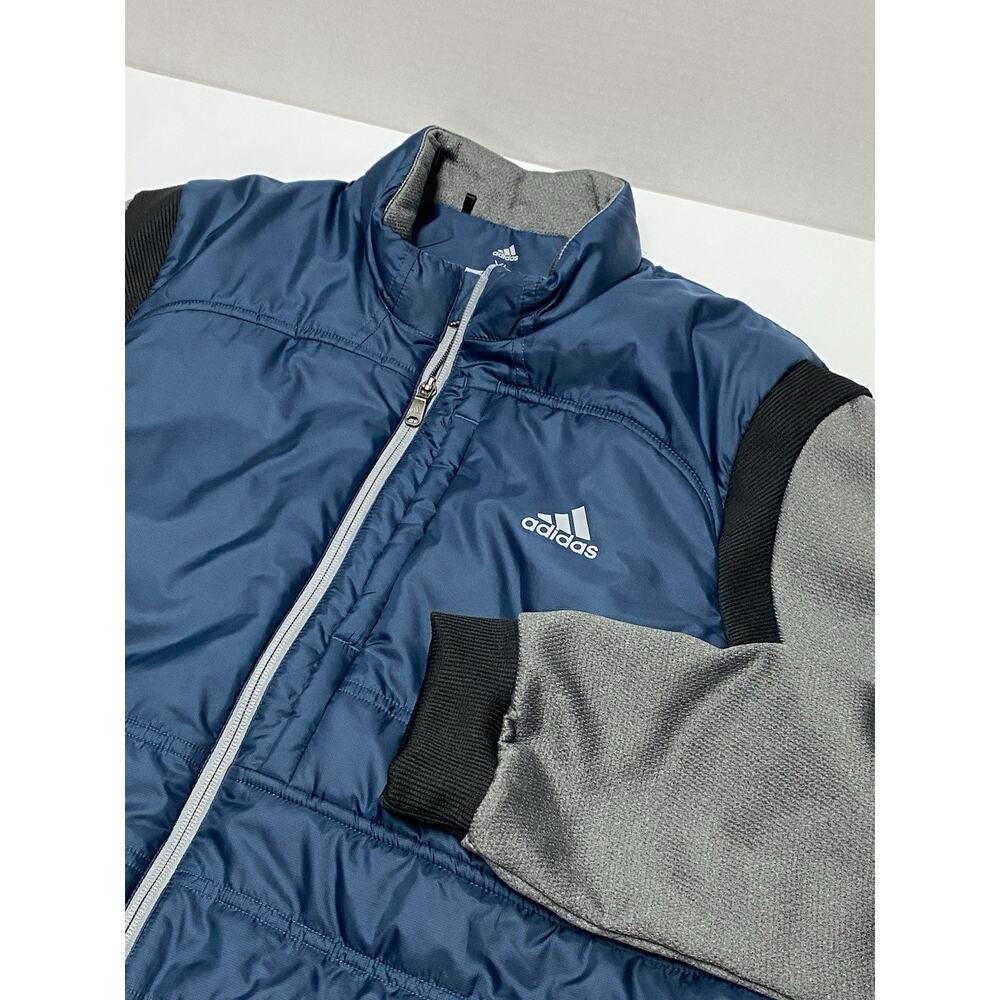 Adidas Climaheat Primaloft Packable Full Zip Blue Golf Jacket Men's Sz XL EUC